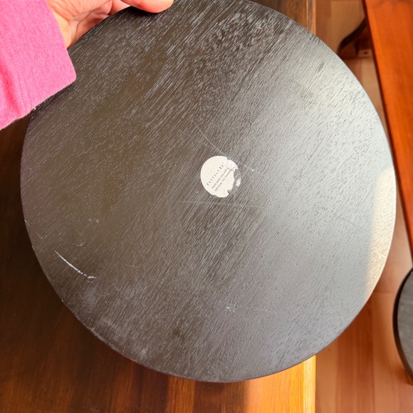 4 wooden pottery barn chargers - Picture 5 of 16